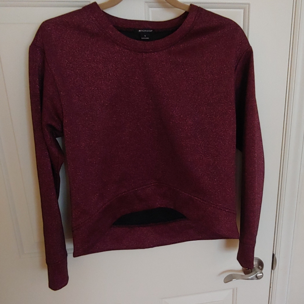 NWT I Love Ronson hi low top small lurex sparkle